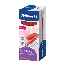 Ball point pen Stick Pro K91 red
folding box with 20pcs
